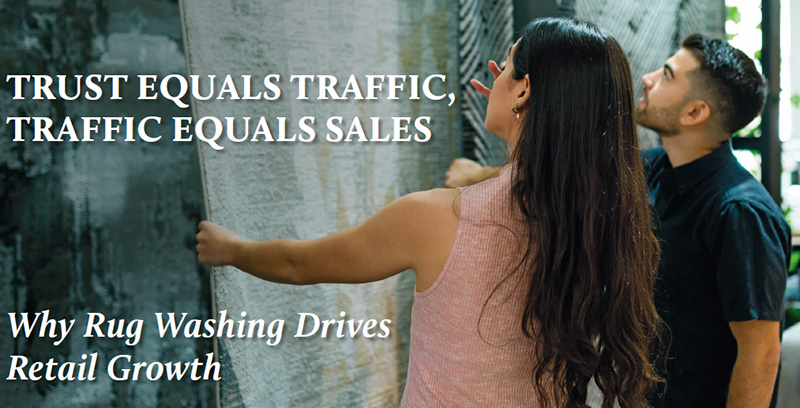 RUGWASHING DRIVES RETAIL GROWTH